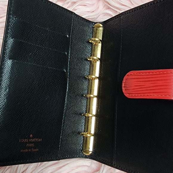 Louis Vuitton Vintage Red Epi Leather Agenda EUC - Picture 12 of 16